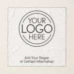 Echarpe Adicione seu logotipo corporativo moderno minimali<br><div class="desc">Perfeito para uma convenção ou presente de apresentação de escritório, esses lenços de logotipo são simples em design. Você pode alterar a cor de fundo para corresponder à cor que coordena com o logotipo da sua empresa. As linhas extras podem ser usadas para informações de contato da empresa ou para...</div>