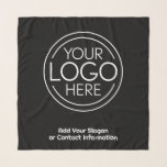 Echarpe Adicione seu logotipo corporativo moderno minimali<br><div class="desc">Perfeito para uma convenção ou presente de apresentação de escritório, esses lenços de logotipo são simples em design. Você pode alterar a cor de fundo para corresponder à cor que coordena com o logotipo da sua empresa. As linhas extras podem ser usadas para informações de contato da empresa ou para...</div>