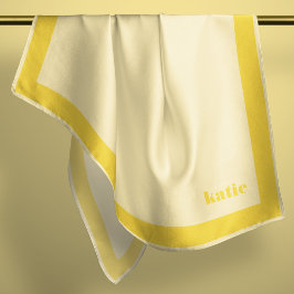 Echarpe Amarelo-Manteiga Personalizável