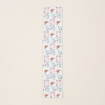 Bird Art Floral Hummingbird