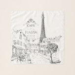 Echarpe Cafe Paris<br><div class="desc">Café Paris,  adicione uma cor de fundo</div>