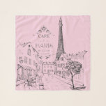 Echarpe Cafe Paris Scarf<br><div class="desc">Café Paris, adicione uma cor de fundo</div>