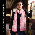 Echarpe Camuflagem Rosa Pastel Chiffon<br><div class="desc">Camuflagem Rosa Pastel Chiffon Scarf. Divertido para todos os amantes do camo. Personalize este modelo com sua imagem e edite-o como quiser.</div>