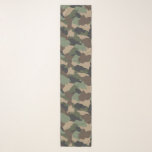 Echarpe Camuflagem Woodland Camo Militar Khaki Tan Preto<br><div class="desc">Se você ama o camo impressão,  você vai adorar esse lenço de chiffon da floresta. Destaque sua roupa em estilo!  O padrão de camuflagem inclui as cores do verde-khaki,  do tom,  do marrom e do preto.  Desenhado pela artista ©Susan Coffey.</div>