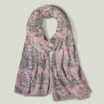 Echarpe Cinza rosa Elegante, rosa, toile de jouy<br><div class="desc">Cinza cor-de-rosa retrógrada de jouy Scarf. Melhore o seu guarda-roupa com a elegância eterno de designs antigos toile de jouy, inspirada nos padrões requintados de cenas rosa-quente francesas. Estas sofisticadas impressões Toile são uma raiva constante no momento, belas designs que trazem beleza natural e charme. Este cachecol em moda combina...</div>