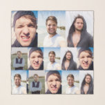 Echarpe Colagem de fotos Coloque seu rosto em um<br><div class="desc">Crie um verdadeiro acessório de moda quando você adicionar suas fotos a este cachecol. Ele tem um impressão de colagem que está pronto para ser personalizado com até 4 fotos. A colagem é mais adequada a fotos verticais orientadas a retratos. Adicione algumas fotos engraçadas de si mesmo para criar um...</div>