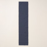 Echarpe Cor Sólida Azul do Marinho da Meia-Noite<br><div class="desc">Cor Sólida Azul Cor Moderna do Marinho à meia-noite.</div>