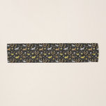 Echarpe Corrida de Cavalo Derby Day Party Black Dourado<br><div class="desc">Celebre seu derby de corridas favorito com este padrão maravilhoso. A design é feita em tons de ouro, prata e bronze em preto, com um ligeiro efeito de mármore. O padrão do ornamentado inclui cavalos, troféus, ferraduras e rosas. Entre em contato com FancyCelebration para obter alterações. Consulte os suprimentos da...</div>