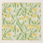 Echarpe Dandeliões, verdes, amarelos e brancos<br><div class="desc">Dandélio vetorial pintado à mão. padrão primavera.</div>
