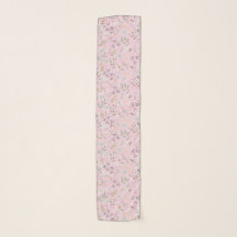 Delicate Small Leaves Chiffon Scarf 