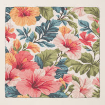 Elegância das Flores Tropicais de Hibisco