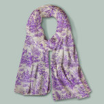 Echarpe Elegante vintage toile de jouy<br><div class="desc">Tóile de jouy Scarf, retrô púrpura da safra. Melhore o seu guarda-roupa com a elegância eterno de designs antigos toile de jouy, inspirada nos padrões requintados de cenas rosa-quente francesas. Estas sofisticadas impressões Toile são uma raiva constante no momento, belas designs que trazem beleza natural e charme. Este cachecol em...</div>