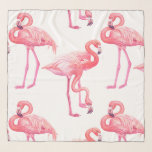 Echarpe Flamingos<br><div class="desc">Pintado manual com aquarelas flamingo bird,  padrão sem costura</div>