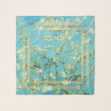 Flor de amêndoa Van Gogh com Dourado pó