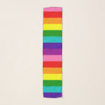 Echarpe Gilbert Baker Orgulho gay Flag Rainbow Stripe<br><div class="desc">Personalize alterando a escala,  rotação e posicionamento do padrão ou adicione seu próprio texto ou fotos</div>