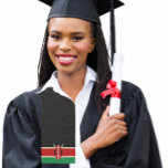Echarpe Graduação Sinalizador Queniano Scarf Stole Sash<br><div class="desc">A graduação roubou cachecol com bandeira nacional para formandos internacionais mostrando patrimônio nacional. Crie uma faixa personalizada para seu equipamento de graduação e fotos.</div>