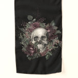 Echarpe Grelha Gótica | Scarf | Caveira de Halloween com R<br><div class="desc">O cachecol das bruxas com crânios e rosas. Na moda morbidamente para o Halloween ou qualquer dia de outono. O toque final do seu encontro de Halloween como um vampiro,  inventor do punk a vapor. Assustador e sofisticado.</div>