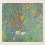 Echarpe Gustav Klimt - Jardim do País com Girassóis<br><div class="desc">Jardim do País com Girassóis/Jardim de Fazenda com Girassóis - Gustav Klimt em 1905-1906</div>