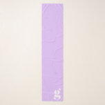 Echarpe Monograma Moderno - Letra Inicial Lavanda Pastel<br><div class="desc">Monograma moderno bonito com a primeira letra da sua escolha,  em roxo lavanda pastel.</div>