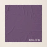 Echarpe Nome de cor azul John púrpura<br><div class="desc">Nome de cor azul John púrpura</div>