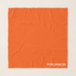 Echarpe Nome de cor vermelha do salmão<br><div class="desc">Os persimmons,  ou fruta de nádegas,  têm uma cor laranja-vermelha intensa.</div>