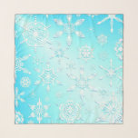 Echarpe Padrão Crystal Snowflakes<br><div class="desc">Padrão Crystal Snowflakes. Design Copyright BluedarkkArt</div>