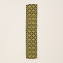 Padrão Jacquard Preto e Dourado