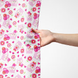 Echarpe Padrões De Corujas, Corujas Frescas, Corujas Rosa,<br><div class="desc">Um padrão bonito,  divertido e adorável com corujas cor-de-rosa,  flores,  corações e balões. Presente moderno e moderno,  perfeito para o amante da coruja em sua vida.</div>