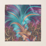 Echarpe Penas Fractais<br><div class="desc">Uma bela fotografia de penas feita em arte fractal é apresentada neste cachecol quadrado de 36" x 36". Delicado e adorável, o impressão é visível em ambos os lados. Use-se ou dê como presente para aniversários, Dias de os namorados, Dias de as mães, aposentadorias e muito mais. Este cachecol muito...</div>