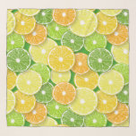 Echarpe Pop de fatias de fruta Citrus art 3<br><div class="desc">Padrão vetorial desenhado à mão com várias fatias de fruta de citrinos</div>