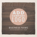 Echarpe Promocional para funcionários da empresa de logoti<br><div class="desc">Modelo moderno e rústico minimalista do Scarf para adicionar o logotipo da sua empresa, o nome do funcionário, o cargo atual, o nome da empresa e o site ou apenas o nome da empresa. Altere as fontes ou cores usando nossa "Ferramenta de Design" aninhada sob o botão "Personalizar". Não há...</div>