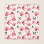 Echarpe Red Watercolor Hibiscus Pattern Chiffon Scarf<br><div class="desc">Um cachecol de chiffão na moda e feminino com ilustração aquosa do hibisco vermelho. Perfeito para aniversários,  feriados e eventos semelhantes.</div>