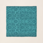 Echarpe Teal Floral Damask<br><div class="desc">Echarpe. Apresentado em uma cor damasco. Feito com vetor de alta resolução e/ou gráficos digitais para um impressão profissional. NOTA: (ISTO É UM IMPRESSÃO. Todos os designs de produtos zazzle são "impressões", a menos que indicado em "Sobre este produto") O design será impresso exatamente como você o vê na tela...</div>