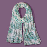 Echarpe Tóile de jouy, galinha-do-mar<br><div class="desc">Vintage retro turquoise toile de jouy Scarf. Melhore o seu guarda-roupa com a elegância eterno de designs antigos toile de jouy, inspirada nos padrões requintados de cenas rosa-quente francesas. Estas sofisticadas impressões Toile são uma raiva constante no momento, belas designs que trazem beleza natural e charme. Este cachecol em moda...</div>
