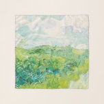 Echarpe Van Gogh. Campos de Trigo Verde Auvers. Impression<br><div class="desc">O cachecol "Campos de Trigo Verde,  Auvers" de Van Gogh.</div>