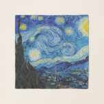 Echarpe Van Gogh Starry Night. Impressionismo arte de vint<br><div class="desc">O cachecol "A Noite Estrelada" de Van Gogh.</div>