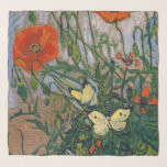 Echarpe Vincent van Gogh - Borboletas e papagaios<br><div class="desc">Borboletas e papagaios - Vincent van Gogh,  Oil on Canvas,  1890</div>