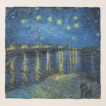 Echarpe Vincent van Gogh - Noite Estrelada sobre o Ródano<br><div class="desc">Noite de Starry sobre o Rhone/Nuit etoilee sur le Rhone - Vincent van Gogh,  Oil on Canvas,  1888,  Arles</div>