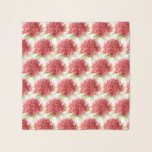 Echarpe Waratah Watercolor Art Red Green primavera<br><div class="desc">Arte com aquarela original pintando vermelho Waratah repete cachecol com padrão botânico. Outros produtos correspondentes estão disponíveis. Pintura de mão com aquarela original única e design por Sarah Trett para www.mylittleeden.com</div>