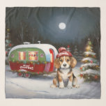 Echarpe Winter Beagle Caravan Christmas Adventure<br><div class="desc">Adotar a magia de uma noite de inverno nevada enquanto uma caravana desliza graciosamente através da paisagem iluminada pela lua. A beleza serena da neve escutadora e o brilho encantador da lua criam uma cena cativante,  prometendo uma aventura inesquecível de Natal cheia de calor,  alegria e memórias queridas.</div>