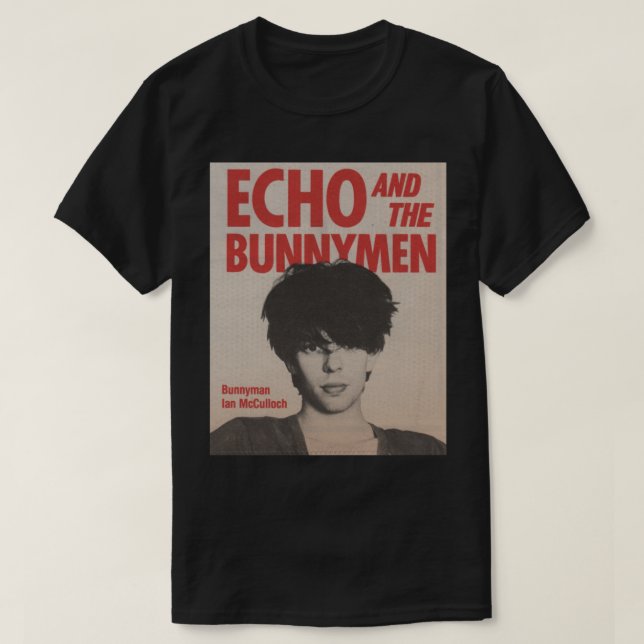 ECHO E O T-Shirt Clássico BUNNYMEN (Frente do Design)