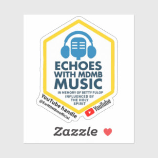 Echos com adesivo oficial da MDMB Music