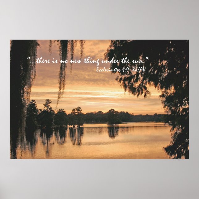 Eclesiastes 1:9 Scripture Poster (Frente)