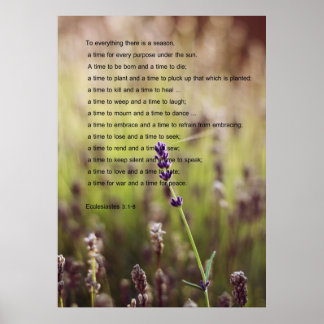 Eclesiastes Verse Poster