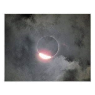 Eclipse 2017 com impressão da foto do anel de