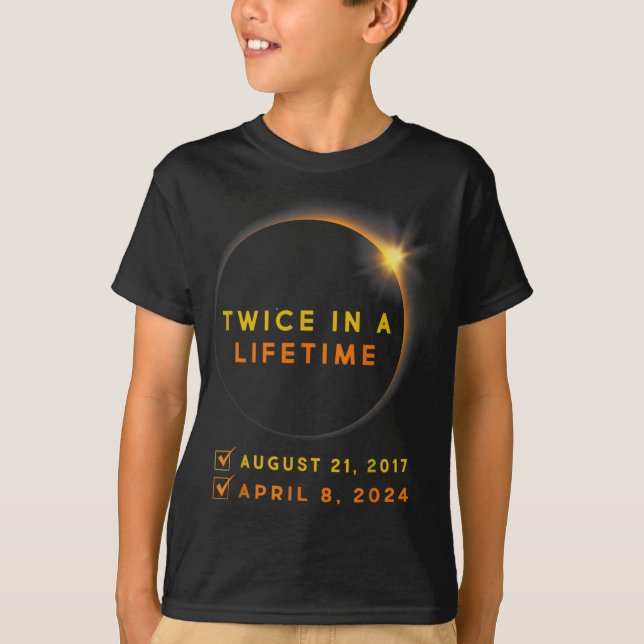 Eclipse Camisa Duas Vezes Na Vida 2024 Eclipse Sol (Frente)