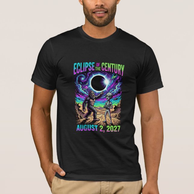 Eclipse Do Século 2 De Agosto De 2027 Camiseta (Frente)