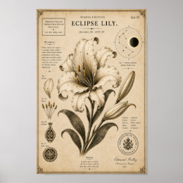 Eclipse Lily Museu Botânico Vitoriano Impressão