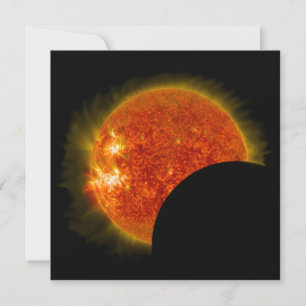 Eclipse solar em andamento