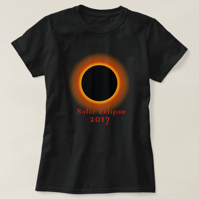 Eclipse Solar Total 2017 T-Shirt (Frente do Design)